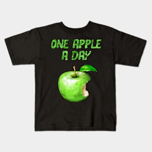 one apple a day Kids T-Shirt